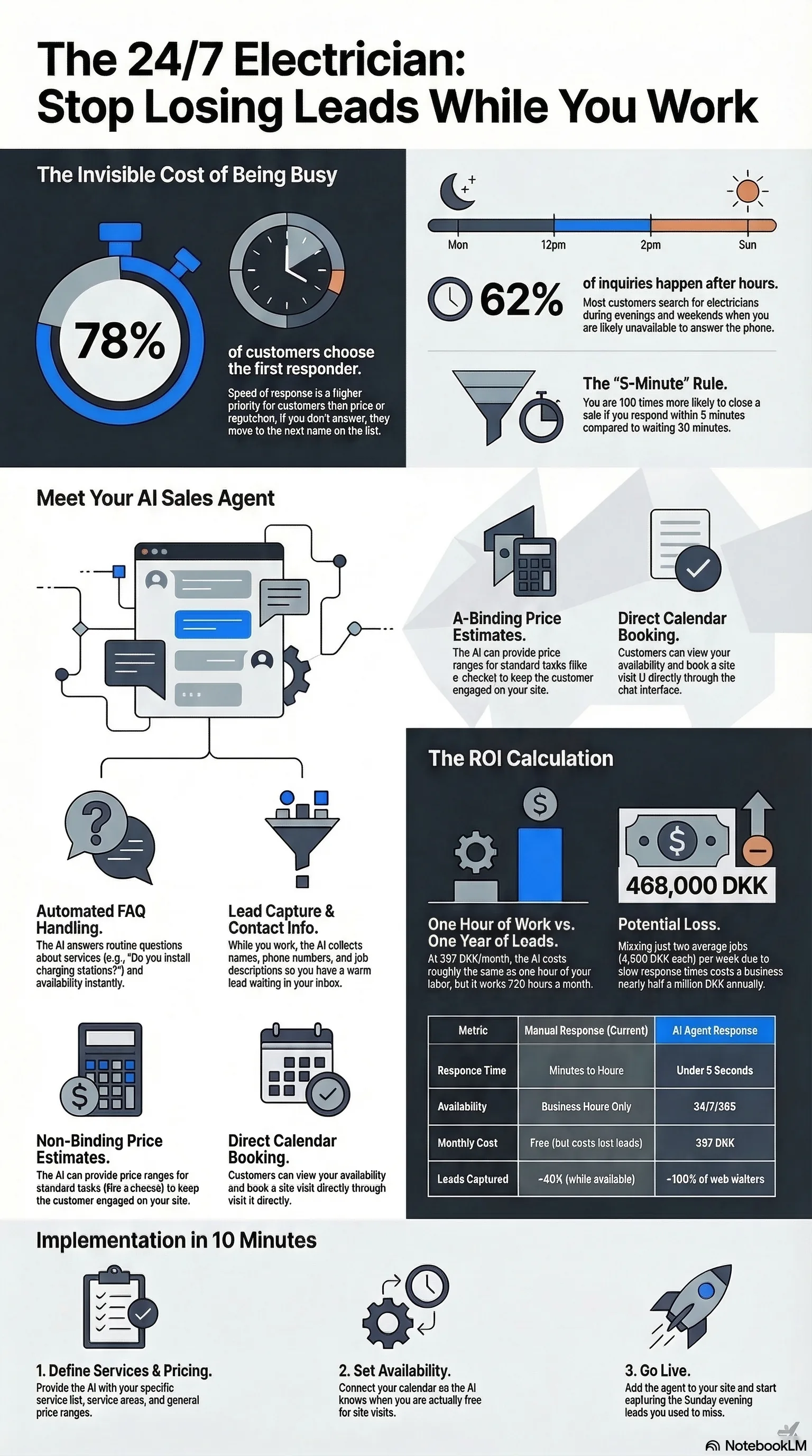 AI til elektriker — infographic