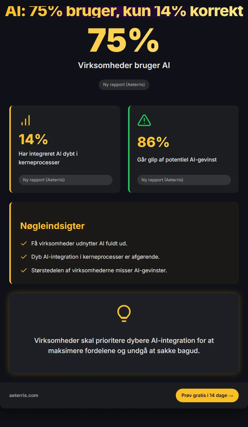 Infographic: Kun 14 Procent Bruger Ai Rigtigt