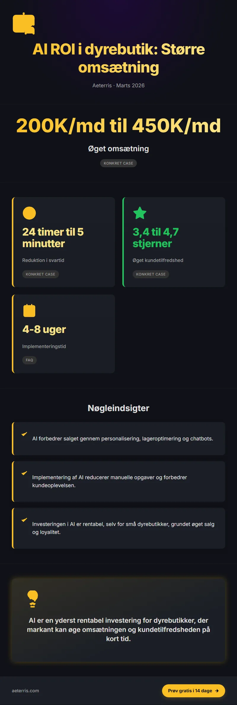 Infographic: Roi Af Ai I Dyrebutik Fra 200Kmd Til 450Kmd Det Komplette Re