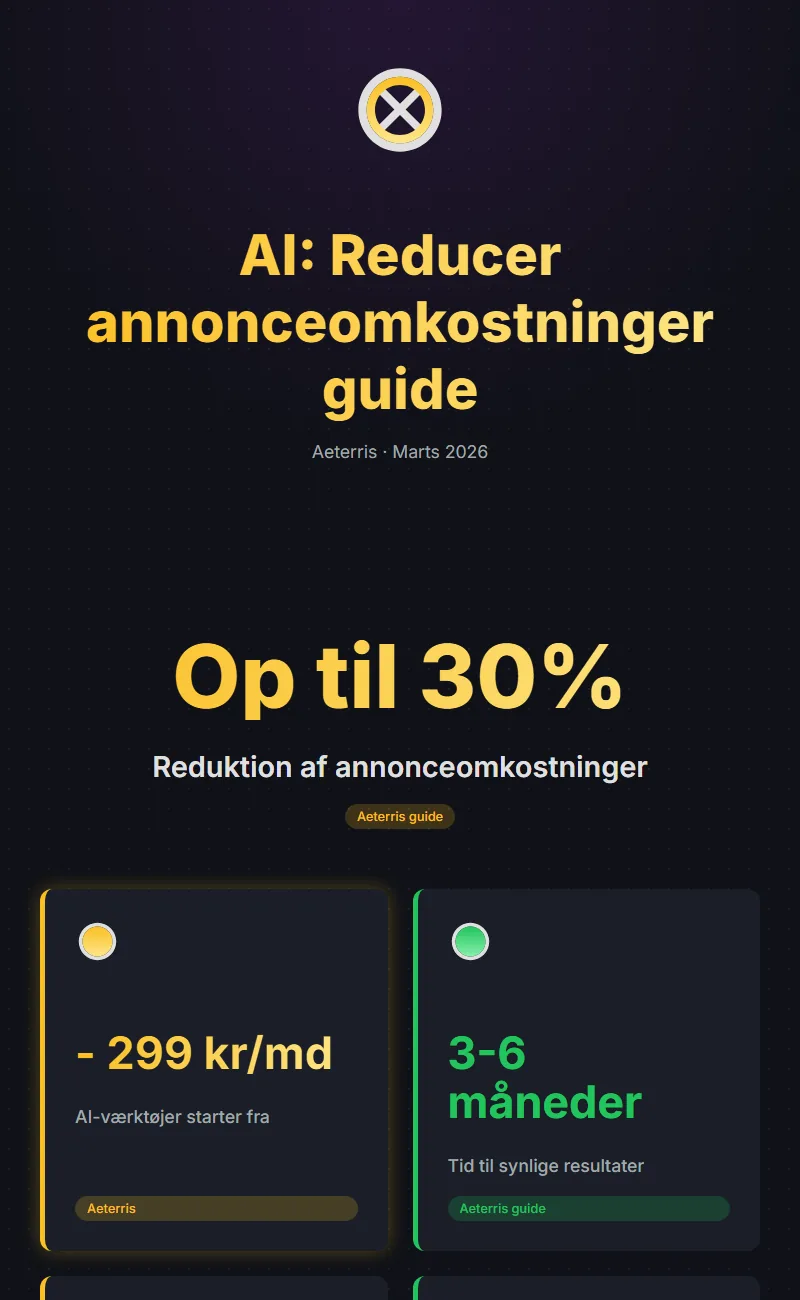 Infographic: Saadan Implementerer Du Ai Der Reducerer Annonceomkostninger